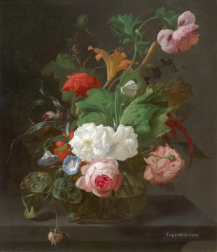 花瓶の中の夏の花 by レイチェル・ルイシュ・フラワーリング Oil Paintings